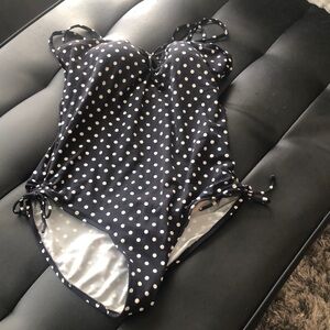 Poka dot swimsuit